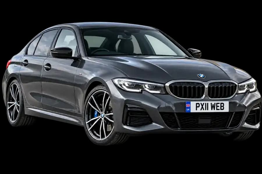 Dark metallic grey BMW with registration PX11 WEB
